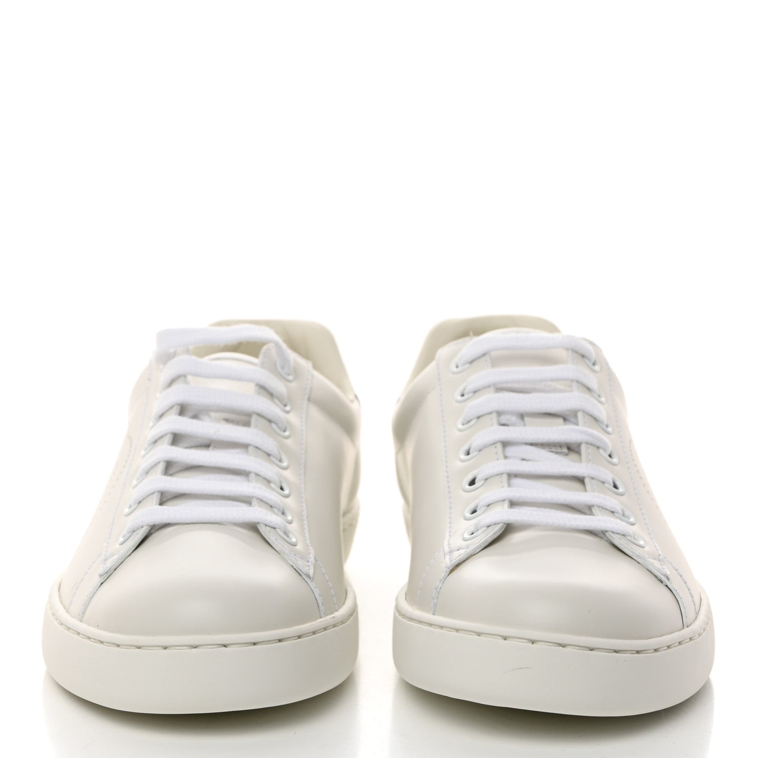 Gucci Calfskin Interlocking G Perforated Mens Ace Sneakers 6.5 White Grey Sky 2 of 9