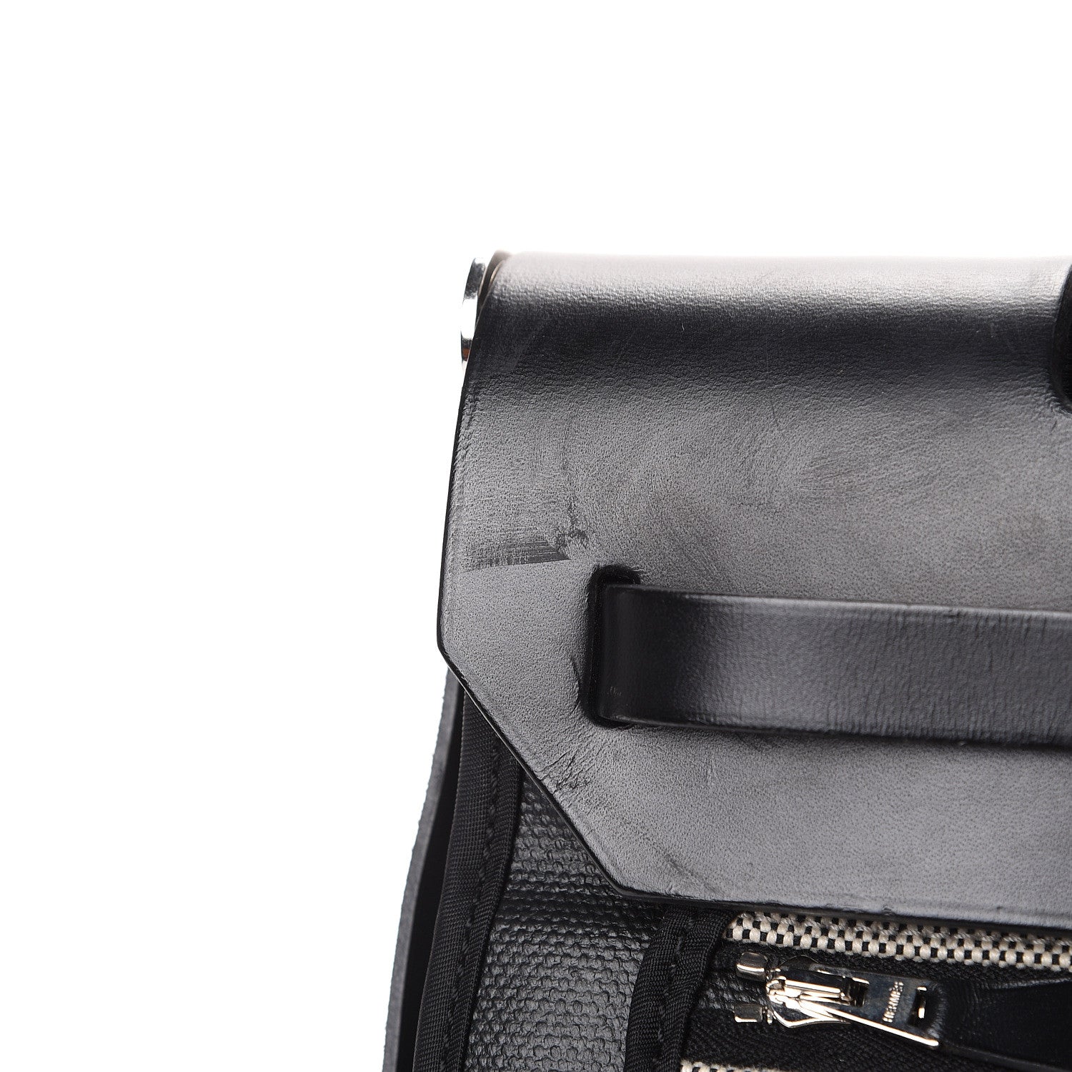 Hermes Toile H Berline Vache Hunter Herbag Zip PM 31 Black Ecru 18 of 19