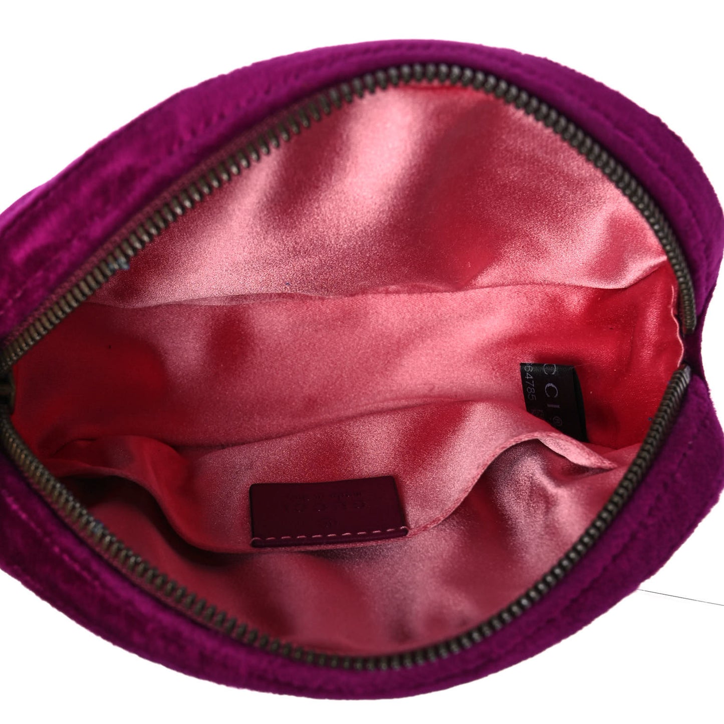 Velvet Matelasse GG Marmont Belt Bag 75 30 Fuchsia Violet Cyclamen