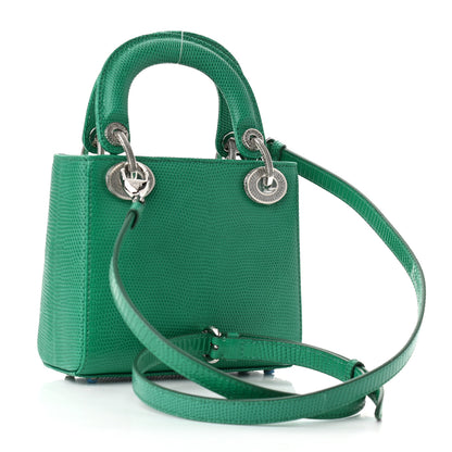 Christian Dior Lizard Swarovski Crystal Mini Lady Dior Green 3 of 11