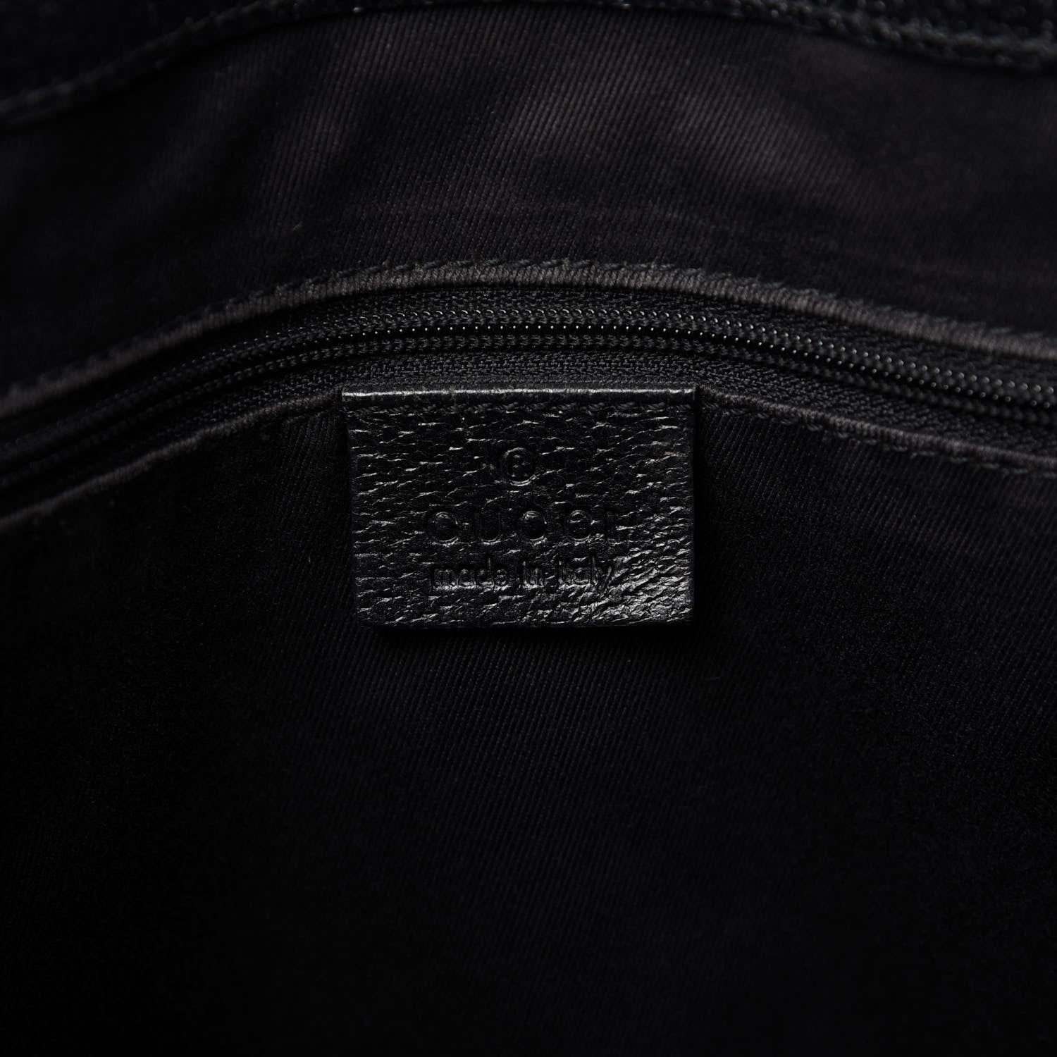 Gucci Monogram Medium Tote Black 8 of 15