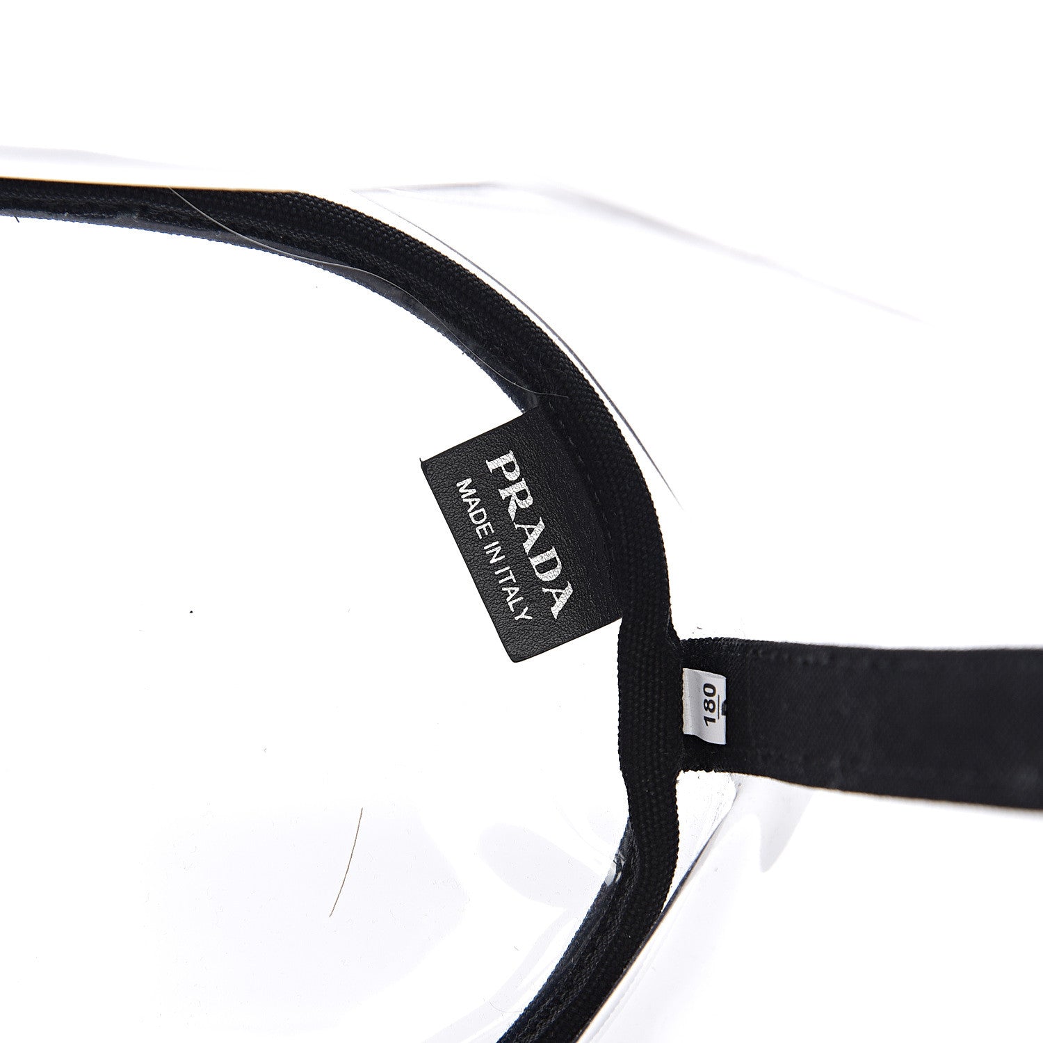Prada Plexiglass Canapa Small Shopper Tote Black 6 of 10