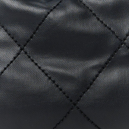 Chanel Coated Canvas Paris Biarritz Makeup Pouch Black 8 of 10