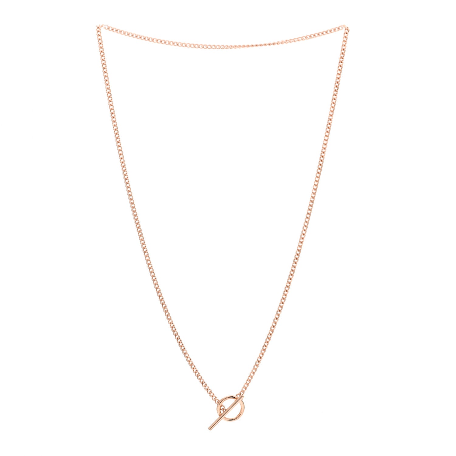 Hermes 18K Rose Gold PM Echappee Necklace SH 3 of 5