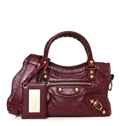 Balenciaga Agneau Giant 12 Gold Hardware Mini City Rouge Cerise 1 of 16