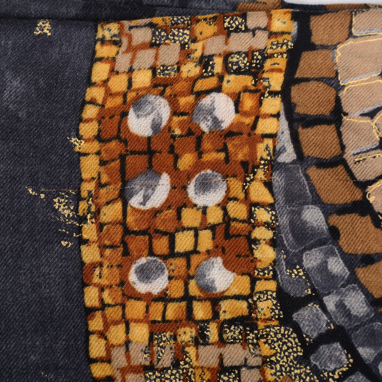 Cashmere Mosaic CC Logo Scarf