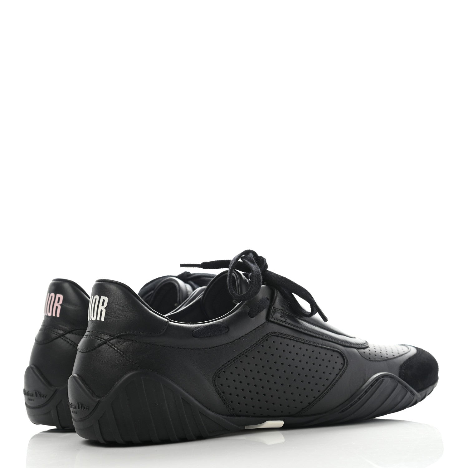 Christian Dior Smooth Calfskin Suede D-Fence Sneakers 39 Black 4 of 10