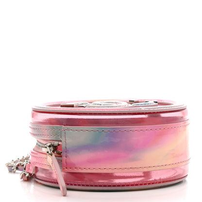 Chanel PVC Lambskin Filigree Round Clutch With Chain Pink 4 of 10