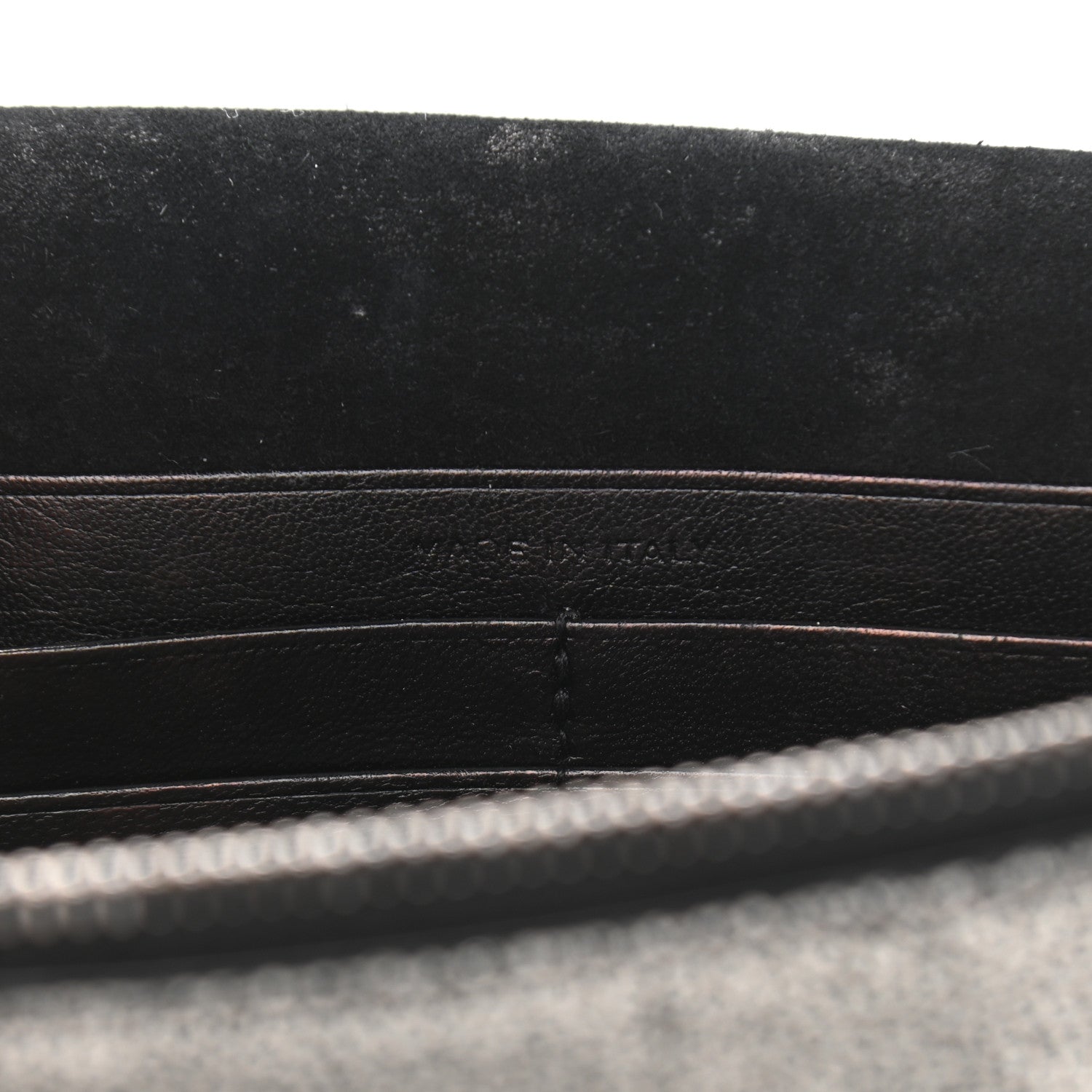 Saint Laurent Metallic Calfskin Classic Monogram Kate Tassel Chain Wallet Gun Metal 6 of 12