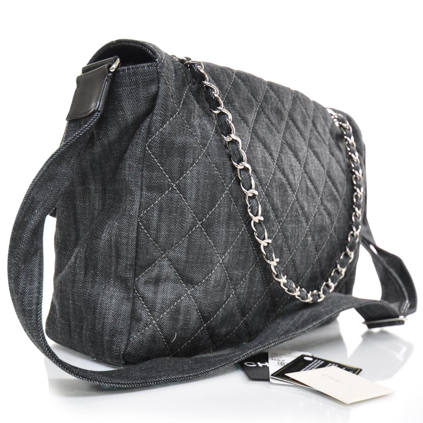 Denim Quilted Stretch Spirit Messenger Bag