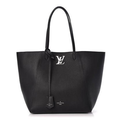 Louis Vuitton Calfskin Lockme Cabas Black 1 of 8