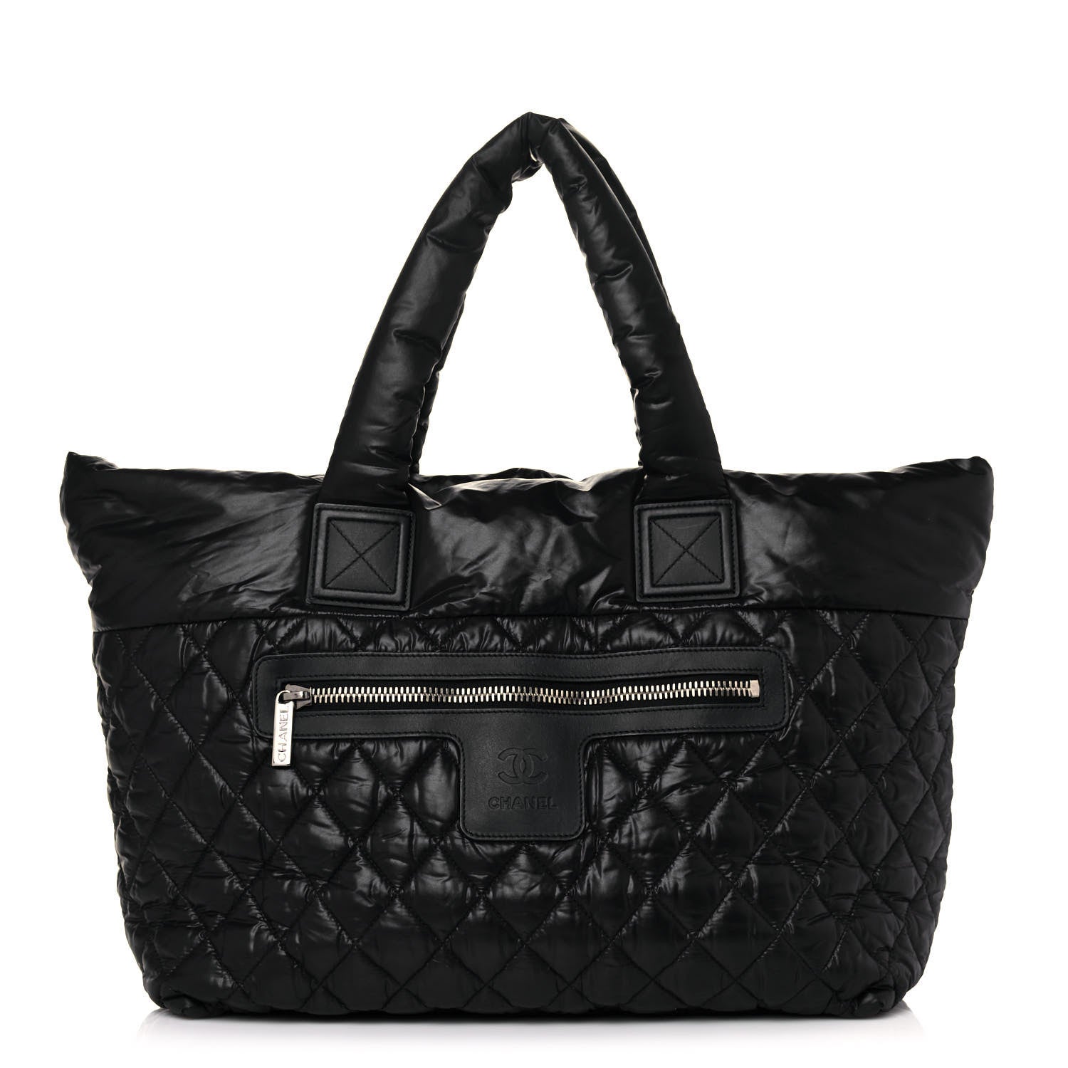 Chanel Nylon Quilted Large Coco Cocoon Tote Black 1 of 12