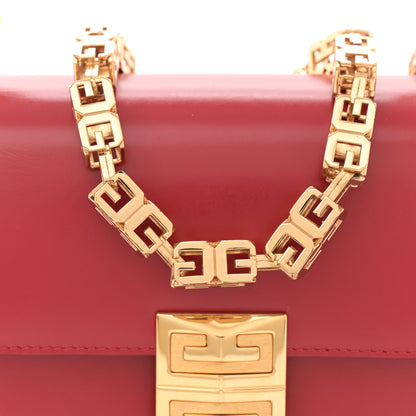 Givenchy Box Calfskin Small 4G Cube Chain Shoulder Bag Dark Red 7 of 13