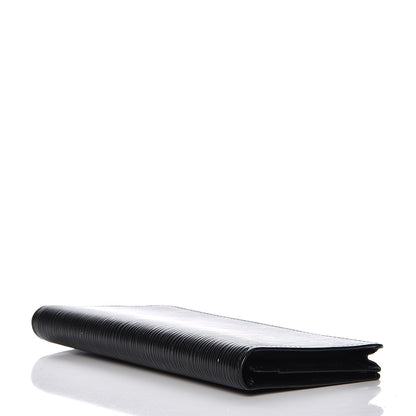 Louis Vuitton Epi Checkbook Organizer Wallet Black 4 of 10