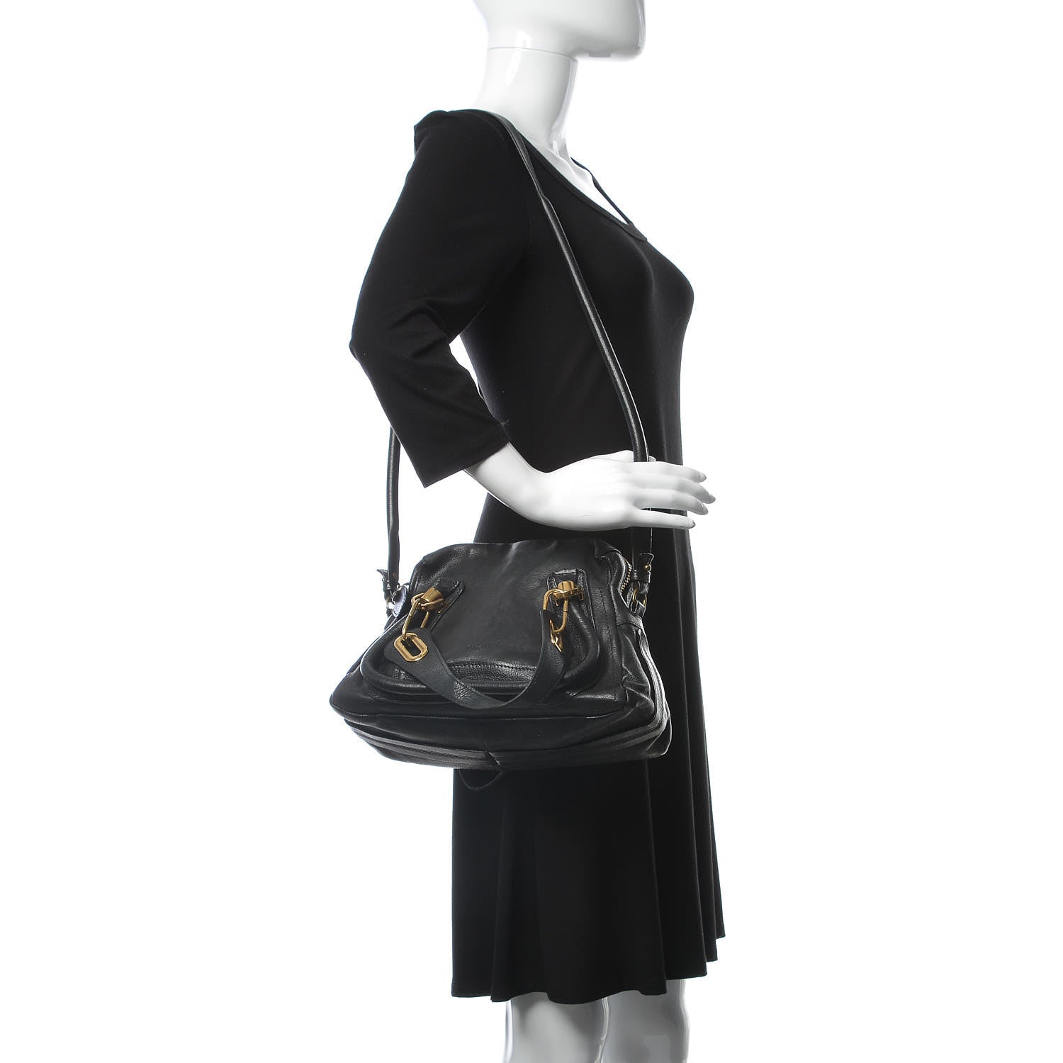 Chloe Calfskin Small Paraty Black 2 of 14