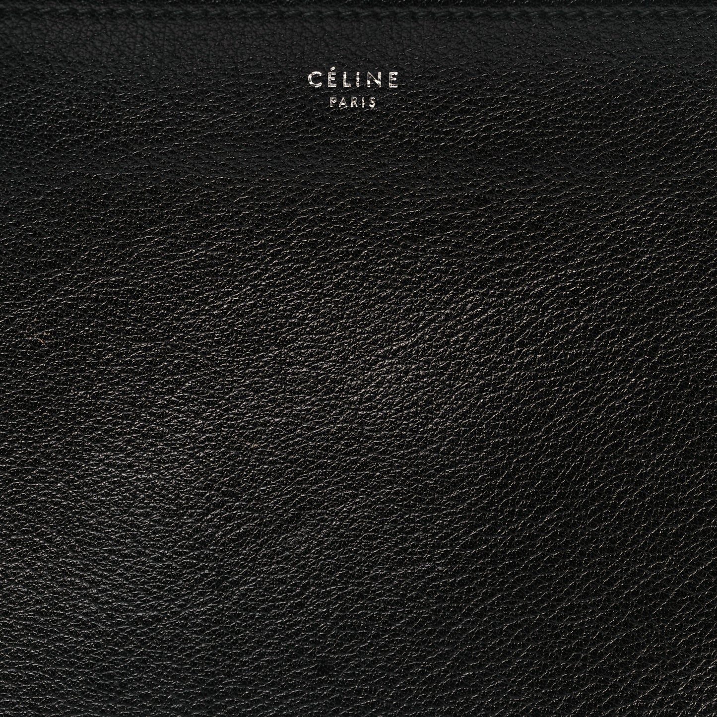 Shiny Textured Calfskin Trio Crossbody Bag Black