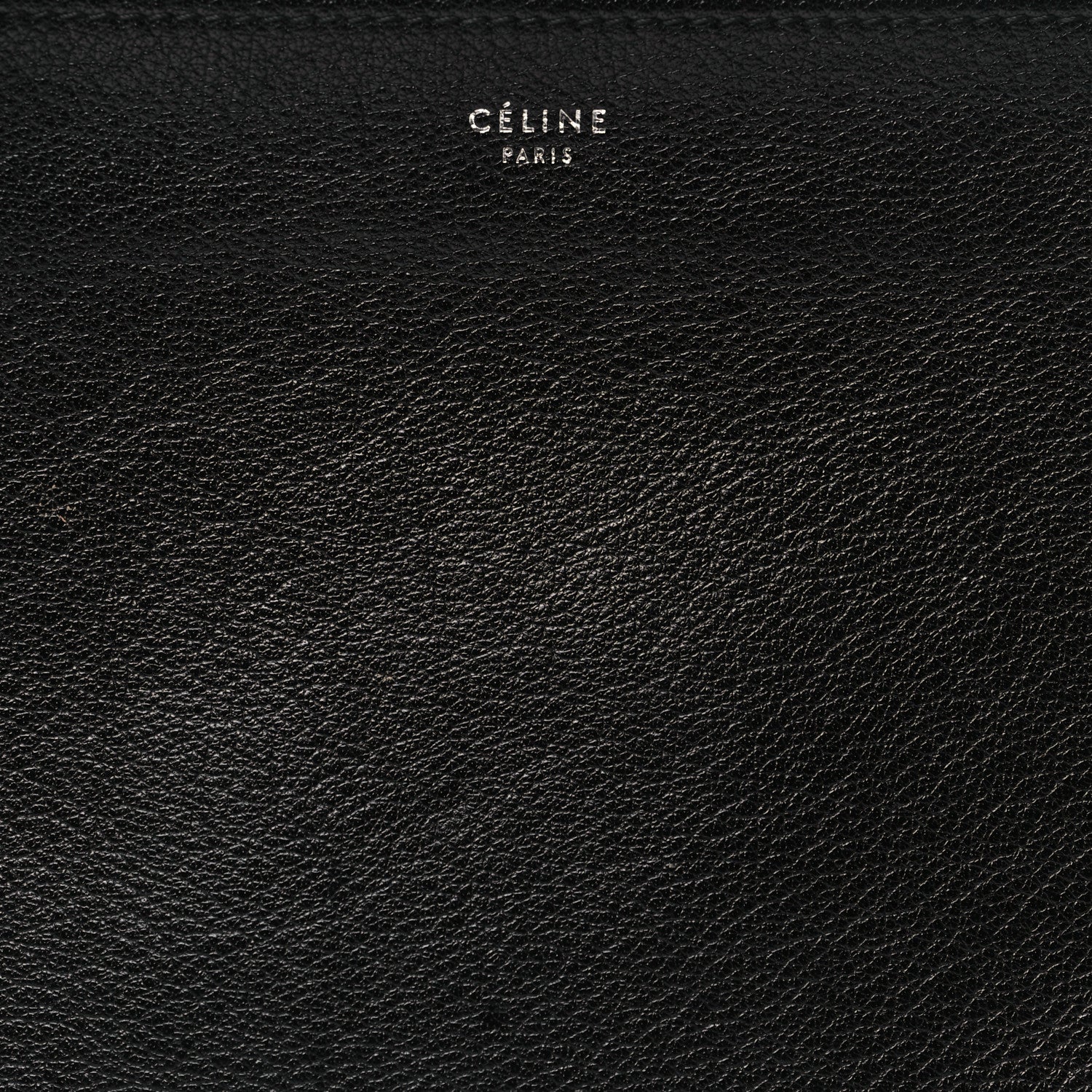 Celine Shiny Textured Calfskin Trio Crossbody Bag Black 9 of 12