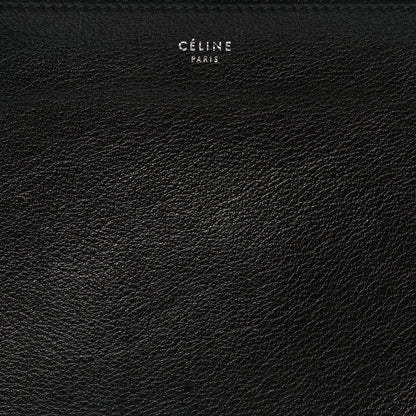 Celine Shiny Textured Calfskin Trio Crossbody Bag Black 9 of 12