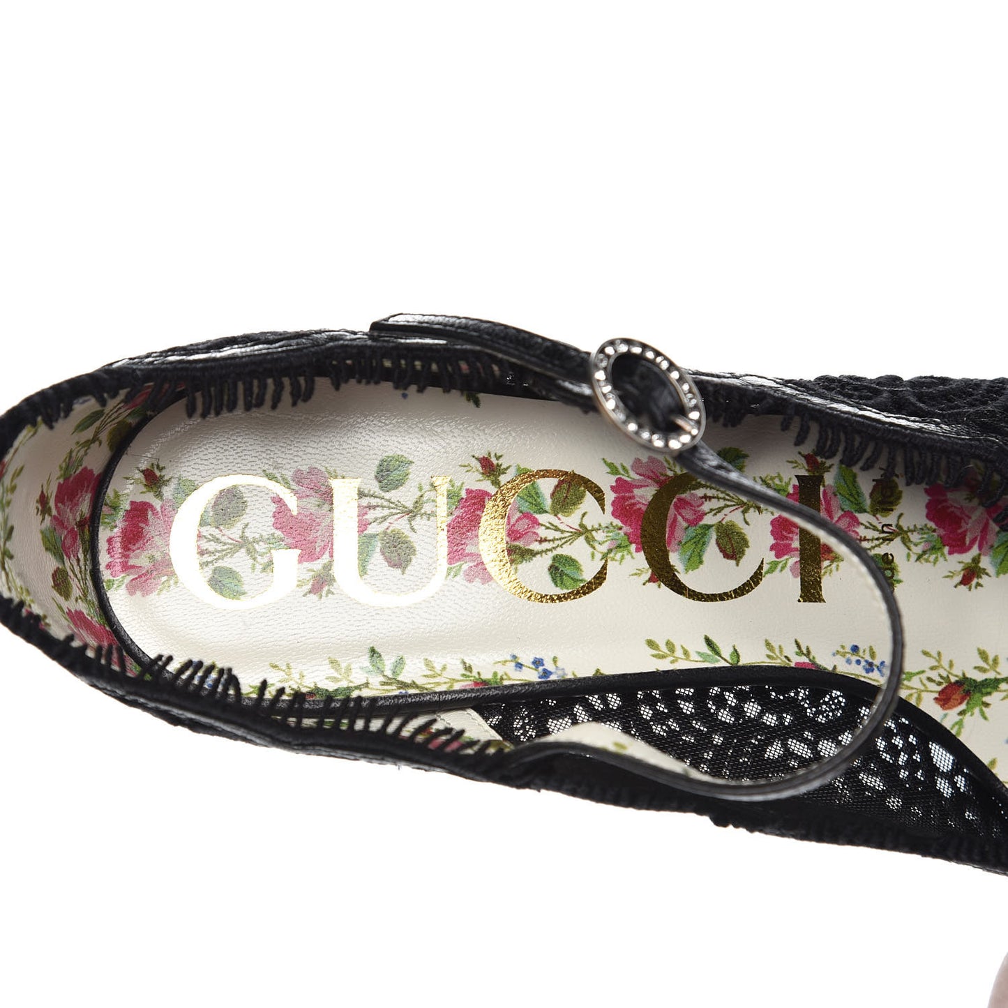 Lace Pizzo Venice Pumps 37 Black