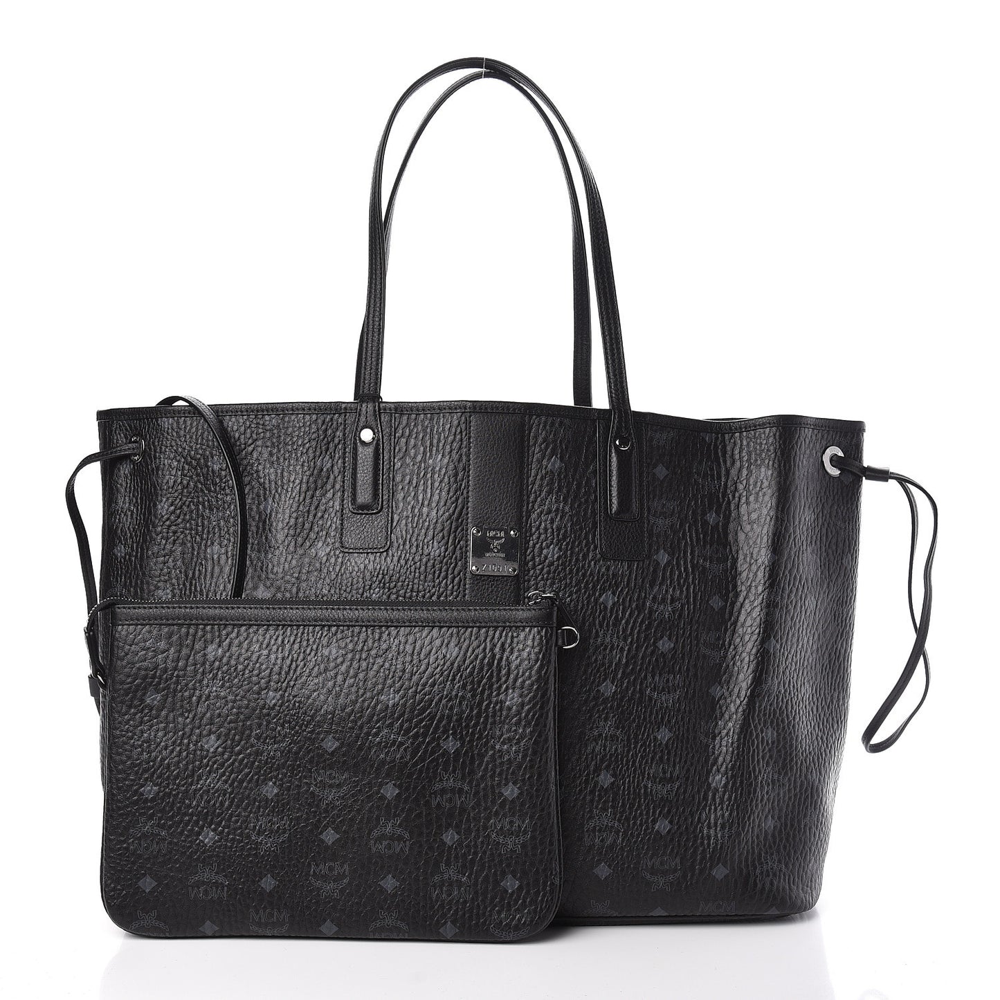 Visetos Large Liz Reversible Shopper Tote Black
