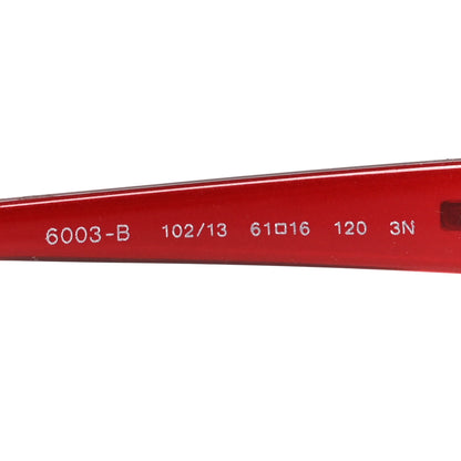 Bulgari Acetate Crystal Sunglasses 6003-B Red 6 of 7