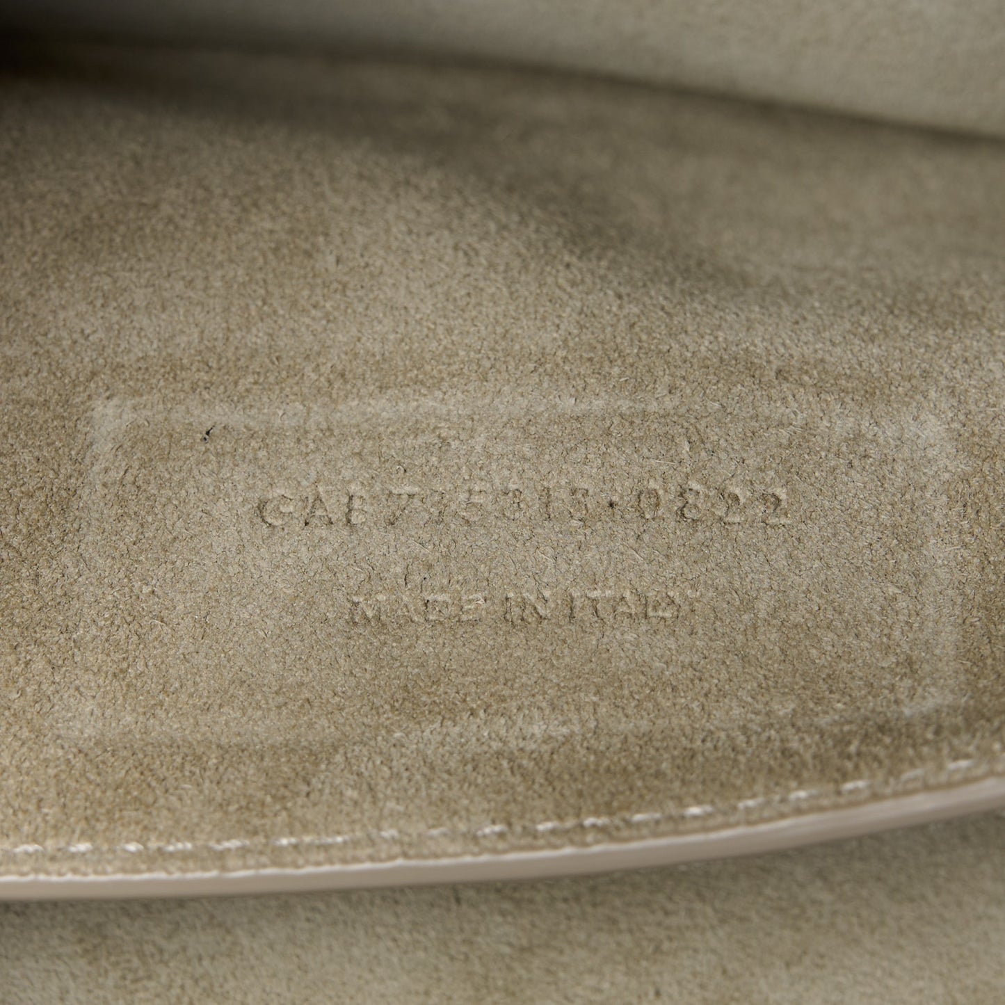 Shearling Calfskin Medium Reversible Monogram Kate Satchel Grey