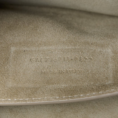 Saint Laurent Shearling Calfskin Medium Reversible Monogram Kate Satchel Grey 11 of 18