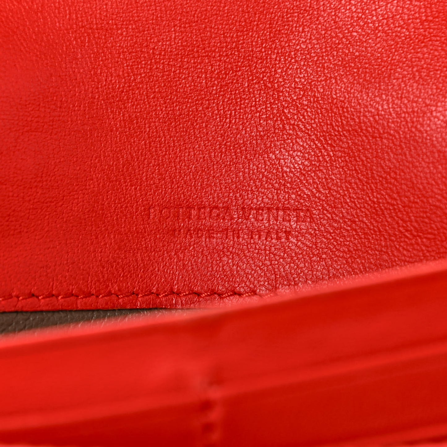 Nappa Intrecciato Continental Wallet Red