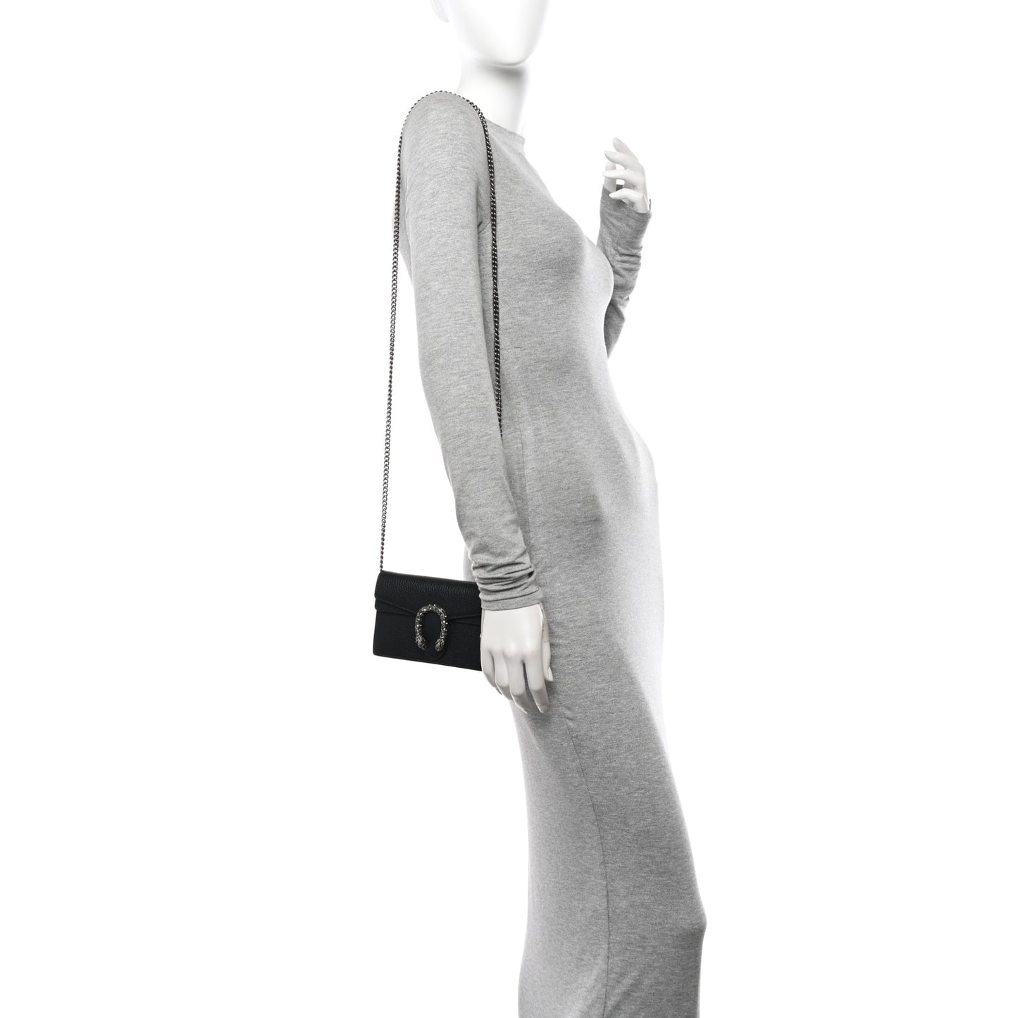 Calfskin Super Mini Dionysus Shoulder Bag Black