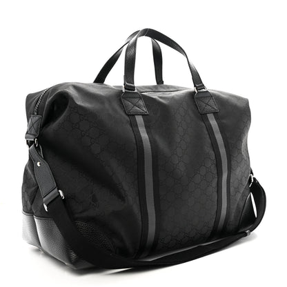 Gucci Nylon Monogram XL Duffle Bag Black 2 of 11