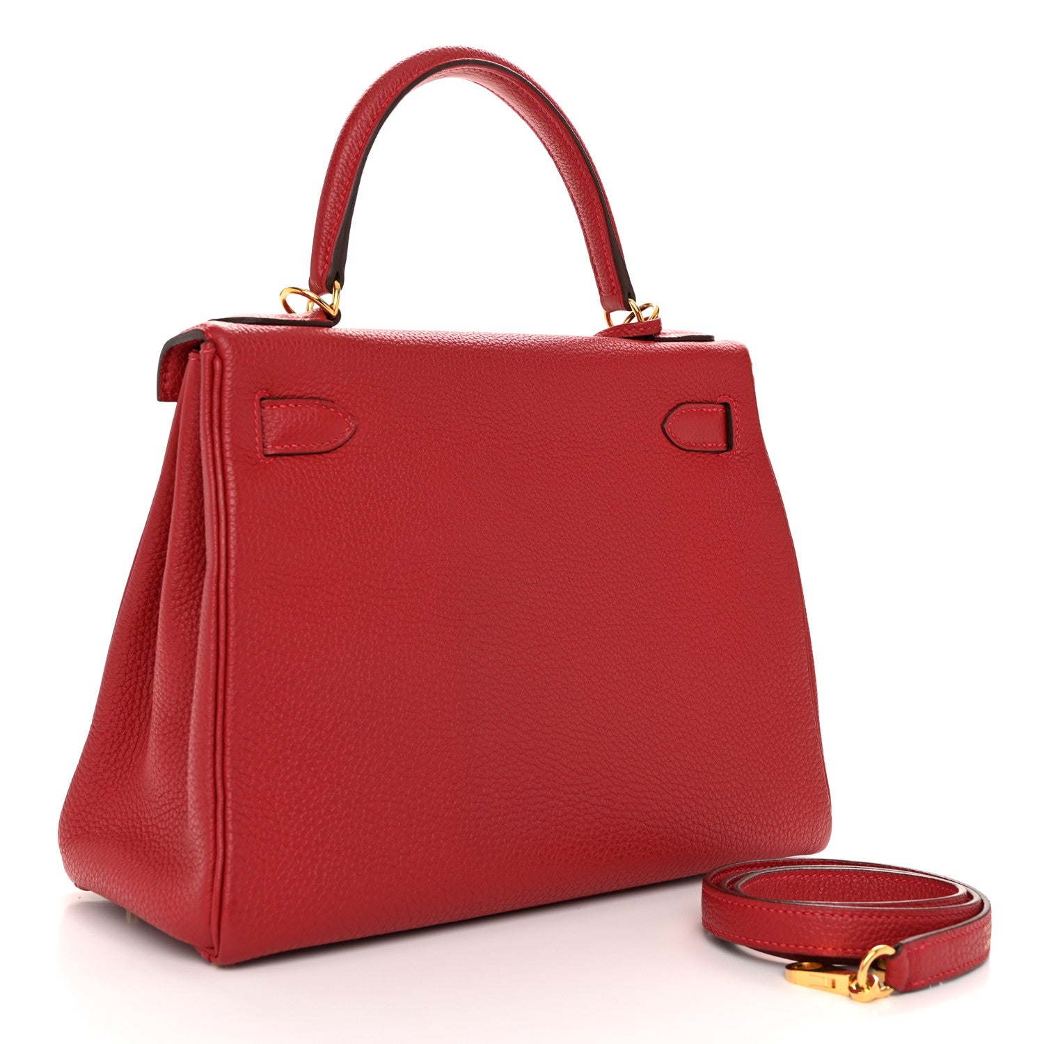 Hermes Togo Kelly Retourne 28 Rouge Grenat 3 of 11