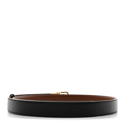 Gucci Textured Dollar Calfskin Ciny Calf Lux Squared Interlocking G 30mm Reversible Belt 105 42 Brown Black 3 of 7