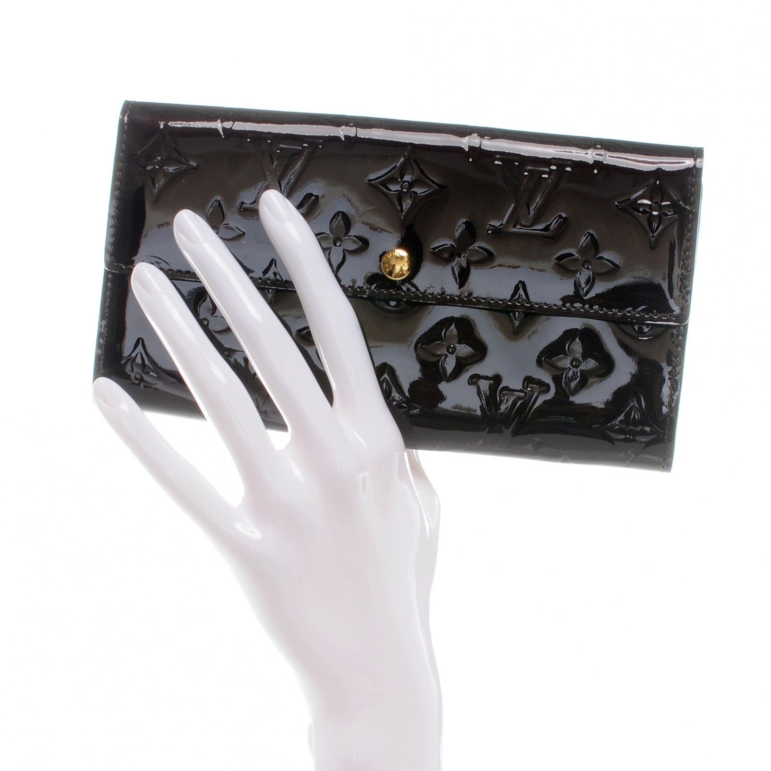 Louis Vuitton Vernis Sarah Wallet Amarante 2 of 7