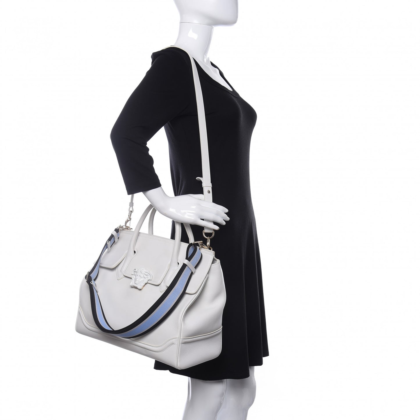 Calfskin Large Palazzo Empire Bag White