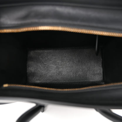Celine Smooth Calfskin Micro Luggage Black 5 of 10
