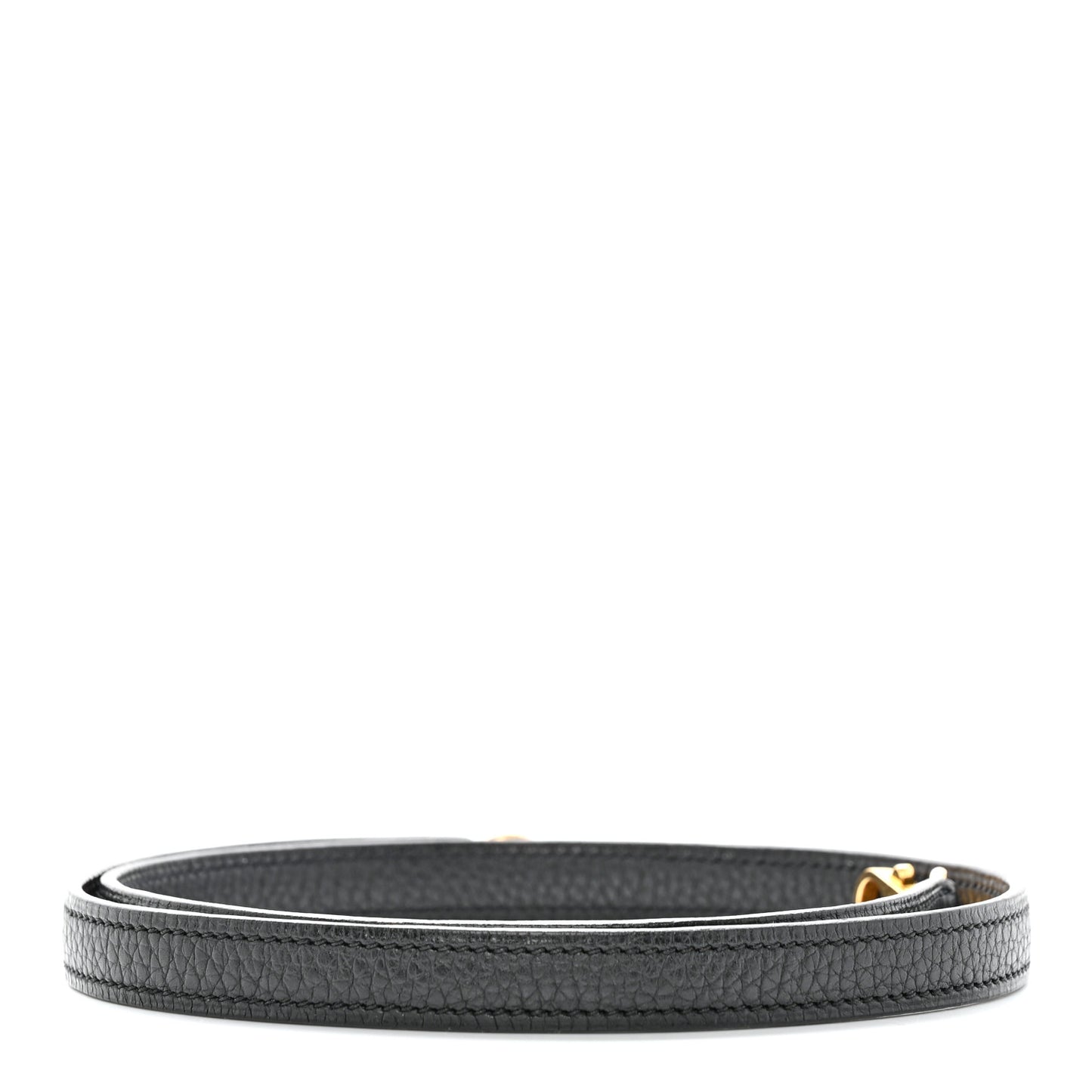 Taurillon Clemence Kelly Shoulder Strap Black
