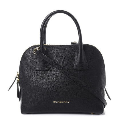 Burberry London Grainy Calfskin Small Greenwood Bowling Bag Black 1 of 9