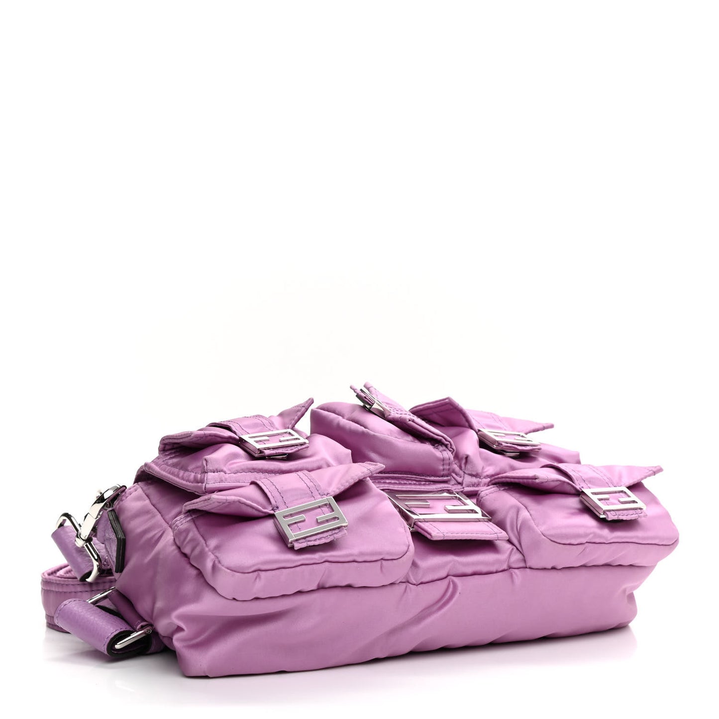 Econyl Cuoio Romano Multipocket Baguette Agapanto