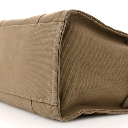 Marc Jacobs Cotton Canvas Medium The Traveler Tote Bag Slate Green 11 of 14