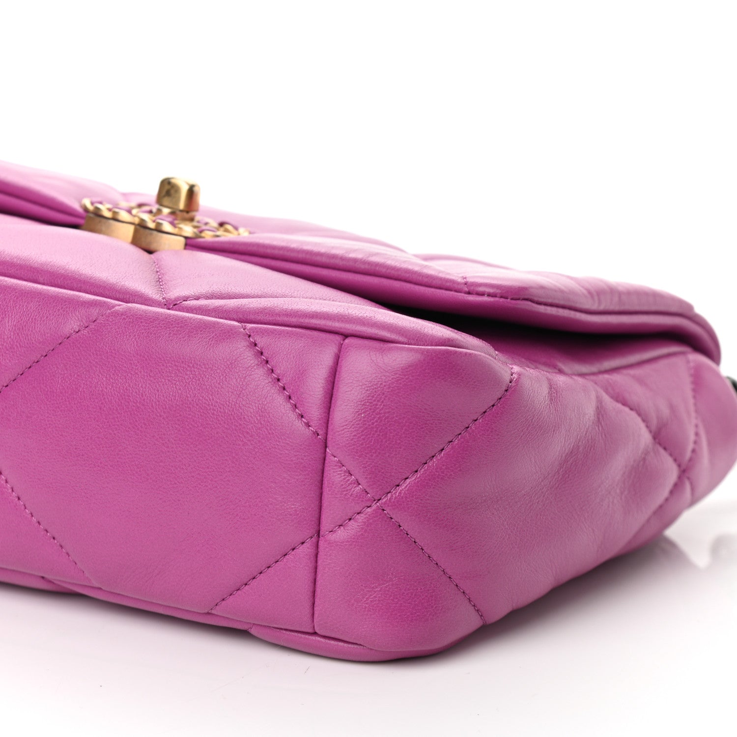 Chanel Lambskin Quilted Medium Chanel 19 Flap Purple 10 of 10