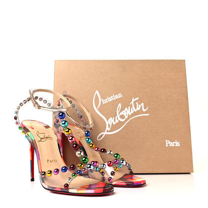 Christian Louboutin Patent PVC Faridaravie 100 Sandals 39 Multicolor 8 of 8