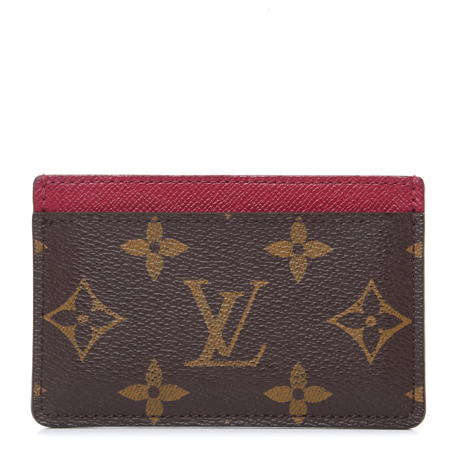 Monogram Card Holder Fuchsia