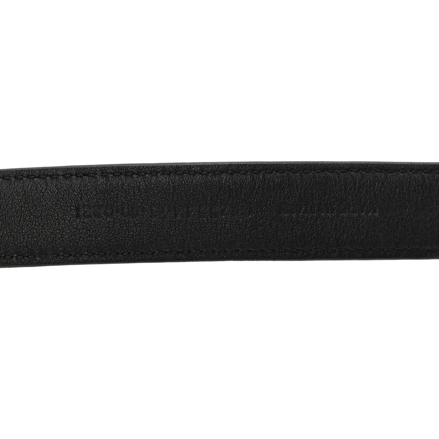 Grained Calfskin Monogram Cassandre Extra Thin Square Buckle Belt 80 32 Black