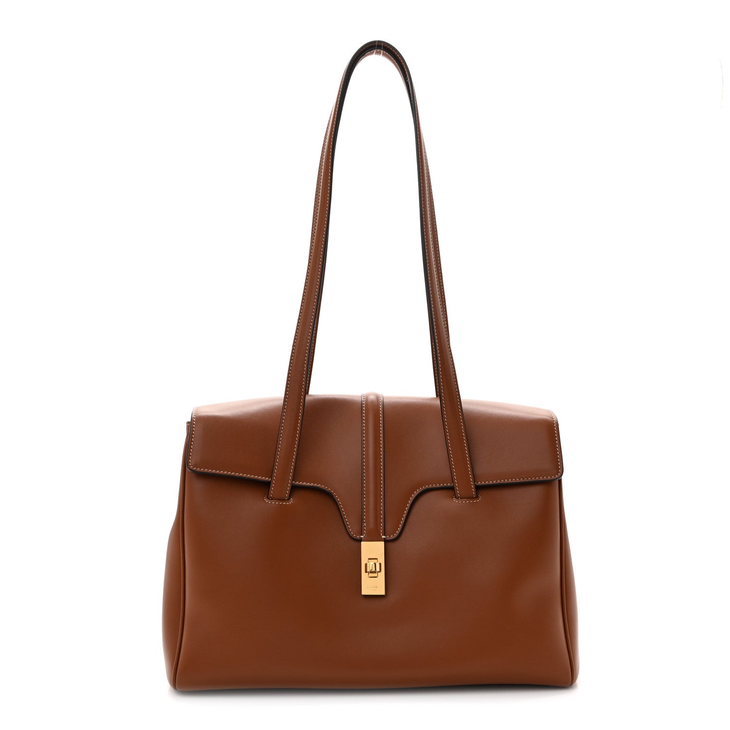 Celine Calfskin Medium Soft 16 Bag Tan 1 of 14