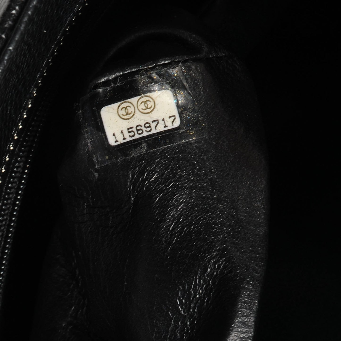 Caviar Quilted Medallion Tote Black