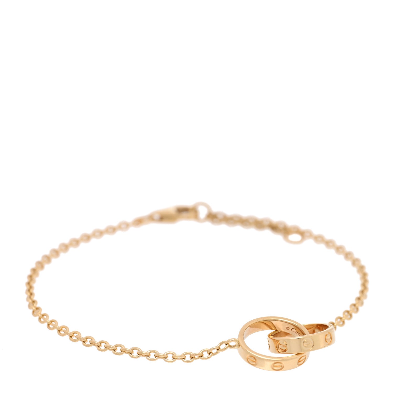 Cartier 18K Yellow Gold Interlocking LOVE Bracelet 1 of 4