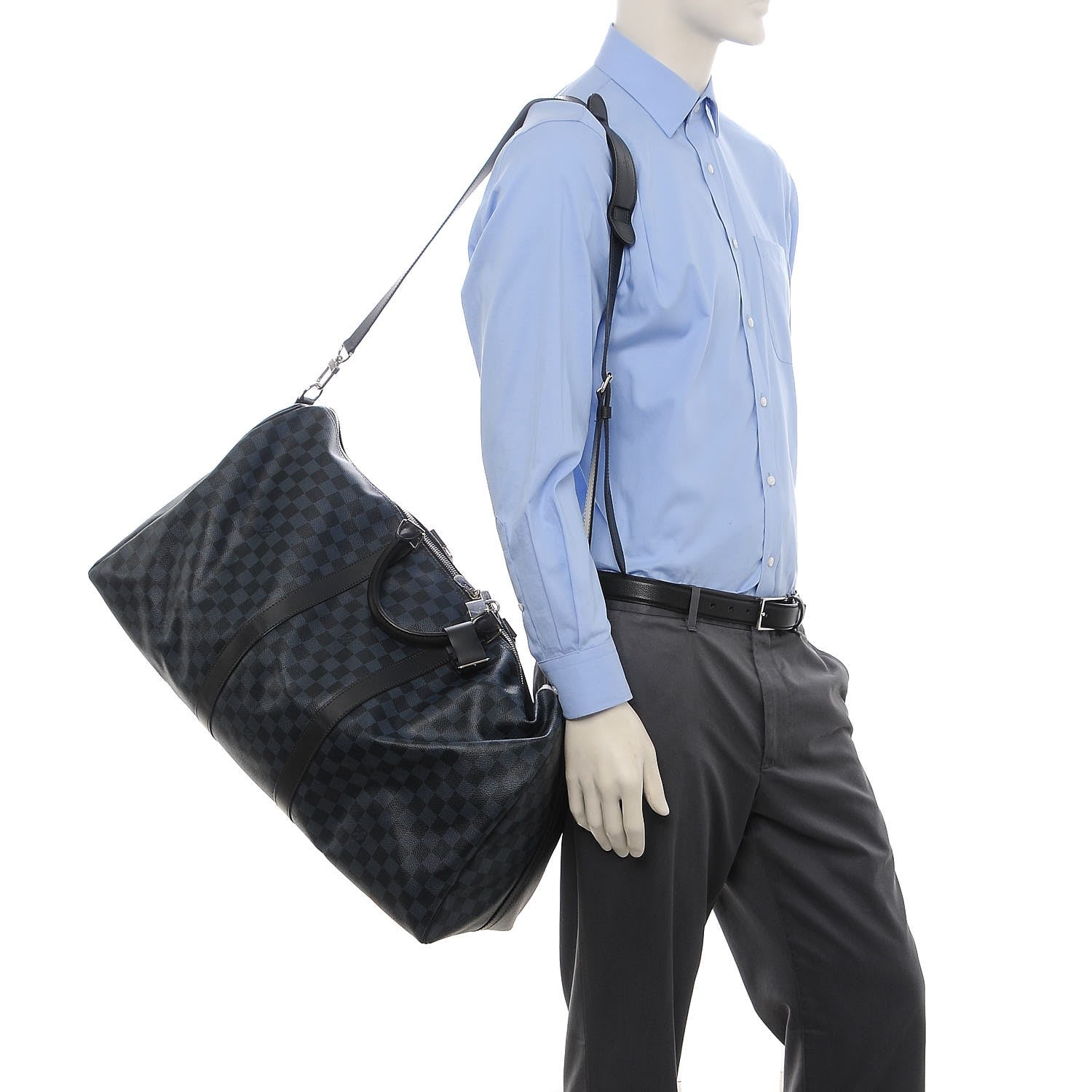 Louis Vuitton Damier Cobalt Keepall Bandouliere 55 3 of 8
