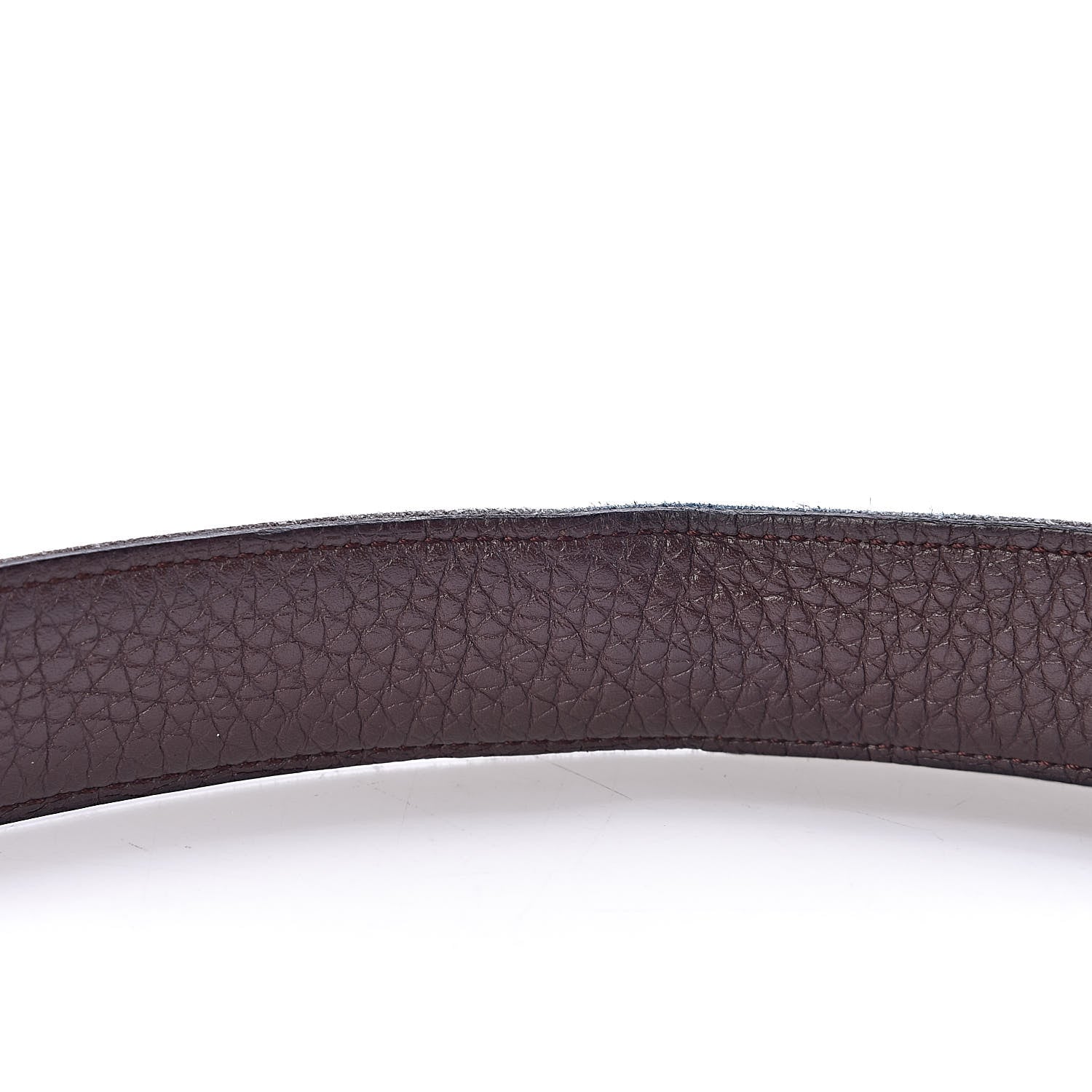 Hermes Box Togo 32mm H Belt 95 Black Chocolate 7 of 11
