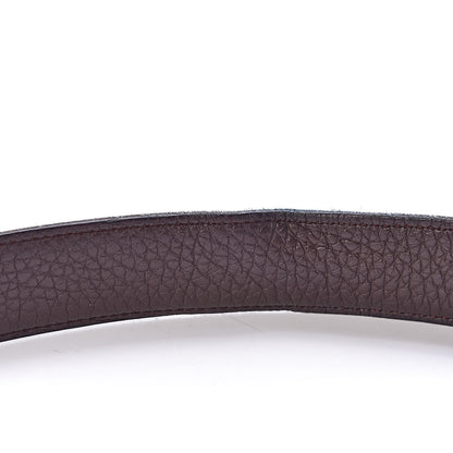 Hermes Box Togo 32mm H Belt 95 Black Chocolate 7 of 11
