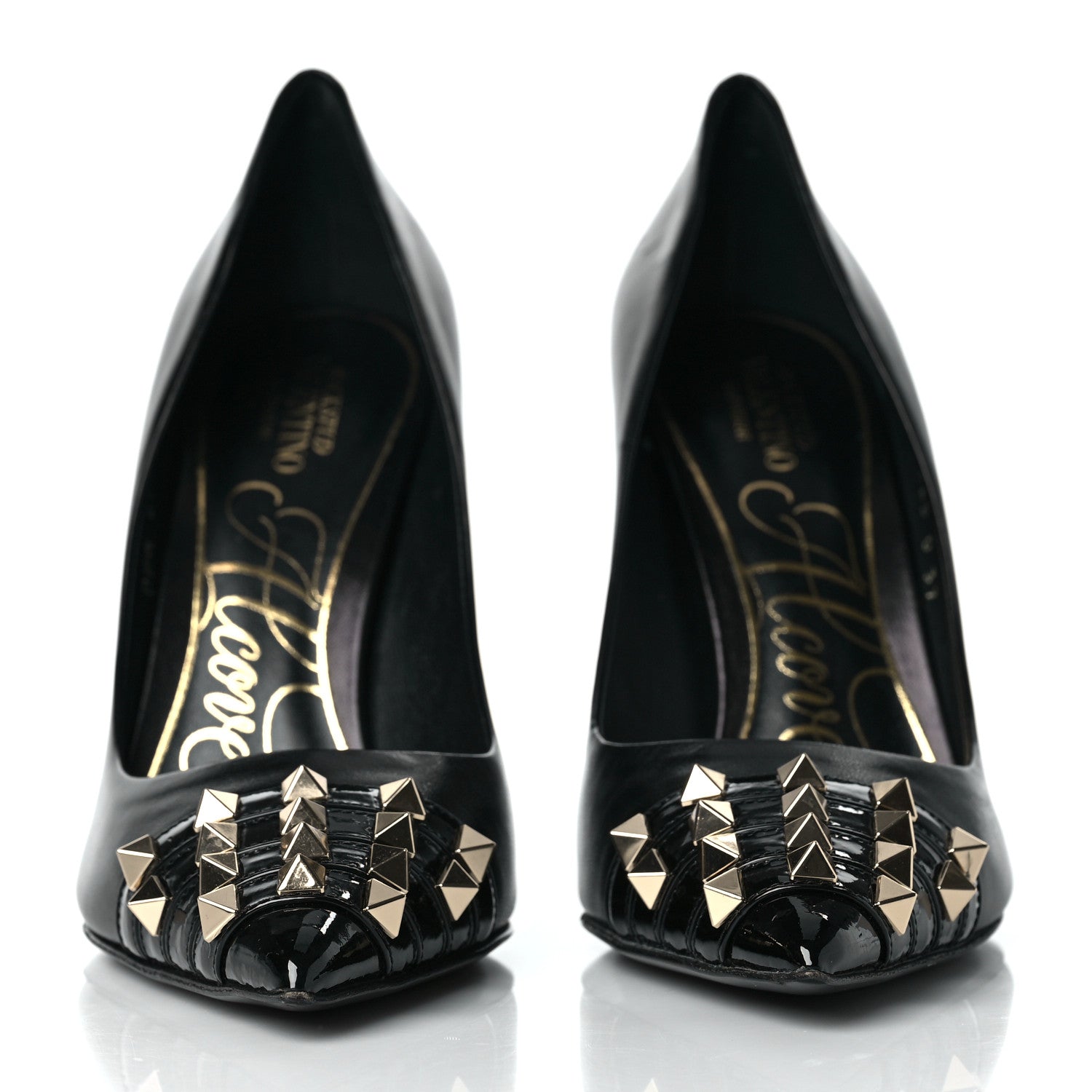 Valentino Garavani Kidskin Rockstud Alcove 110mm Pumps 37 Black 2 of 9